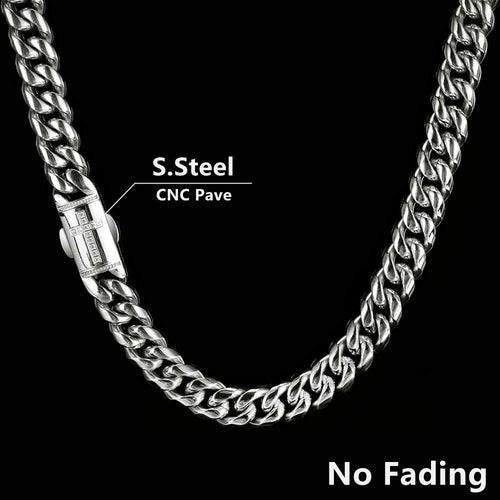 Stainless Steel Miami Cuban Necklace/Bracelet