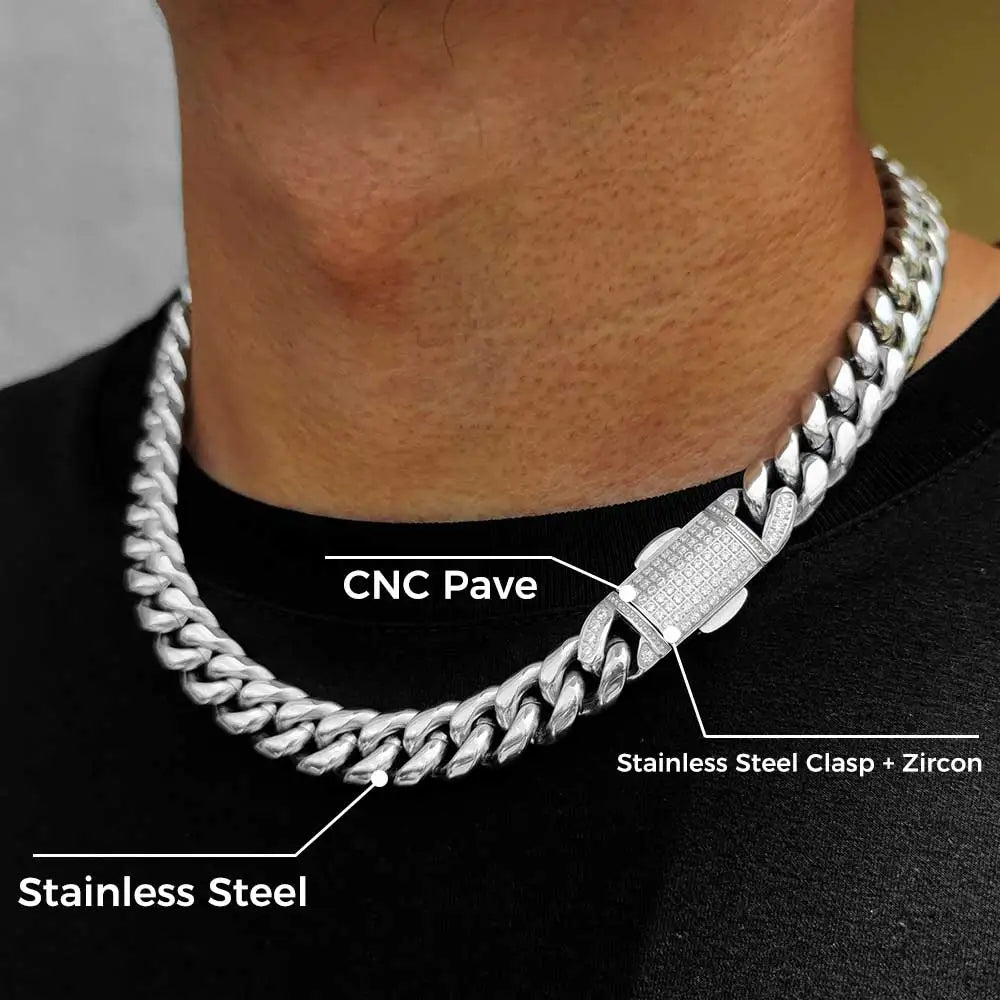 Stainless Steel Miami Cuban Necklace/Bracelet