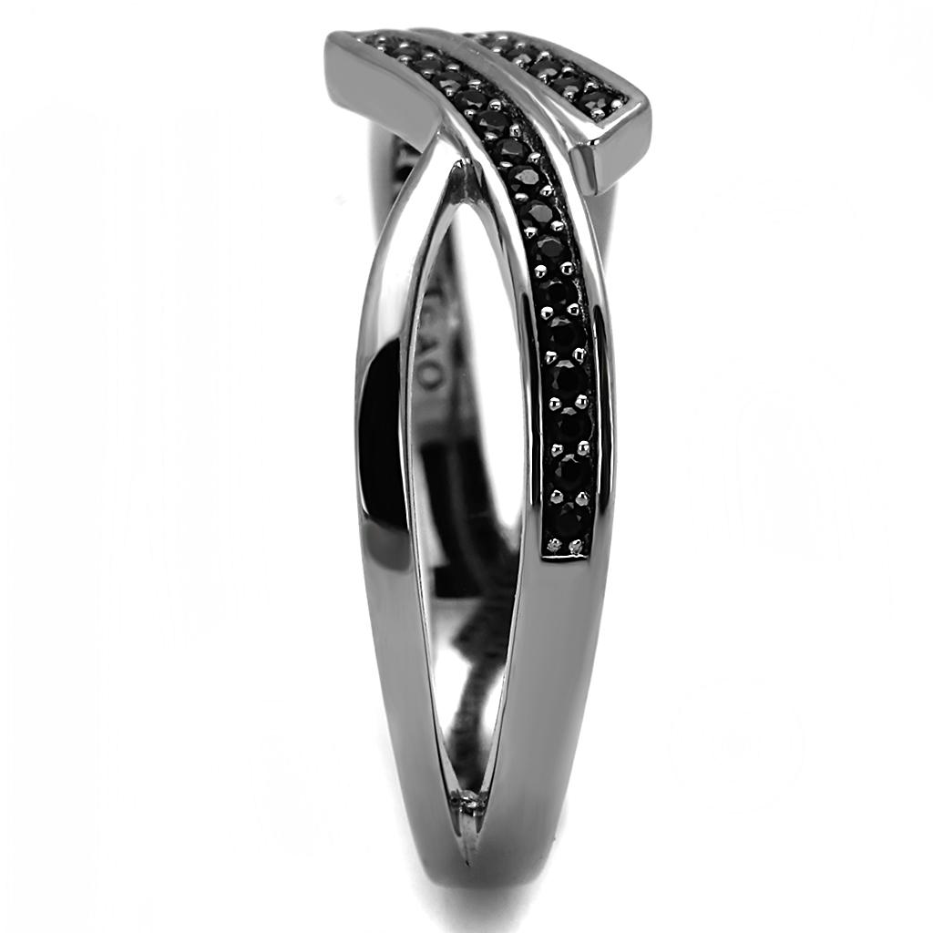 Ruthenium 925 Sterling Silver Ring