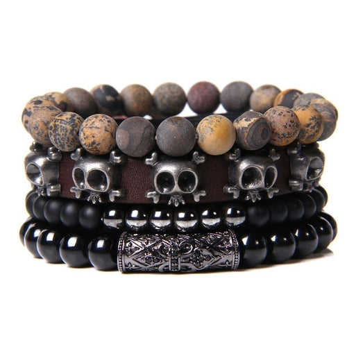 Natural Stone Lava Beads Bracelet