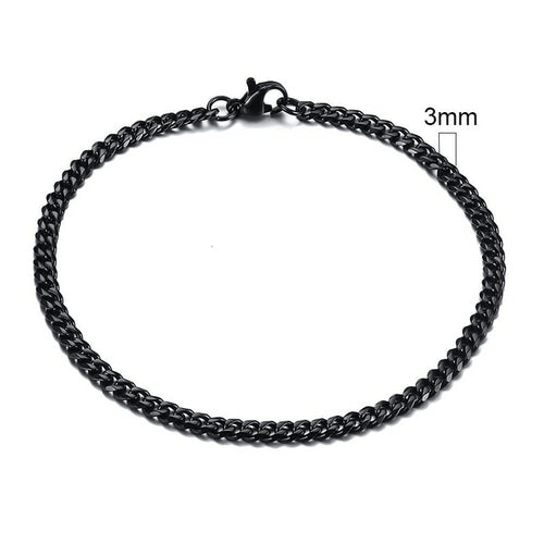 Stainless Steel Miami Chain Bracelet