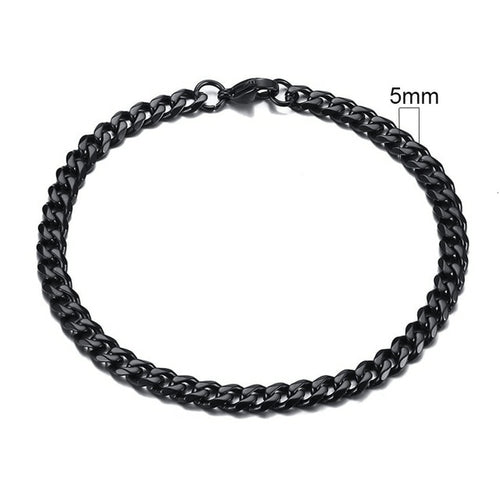 Stainless Steel Miami Chain Bracelet