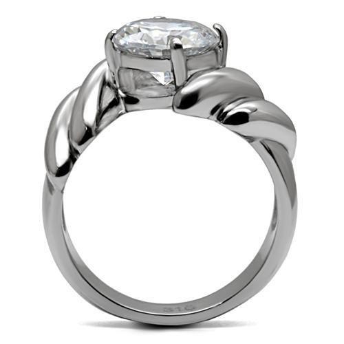 Stainless Steel High Polished Ring with AAA Grade