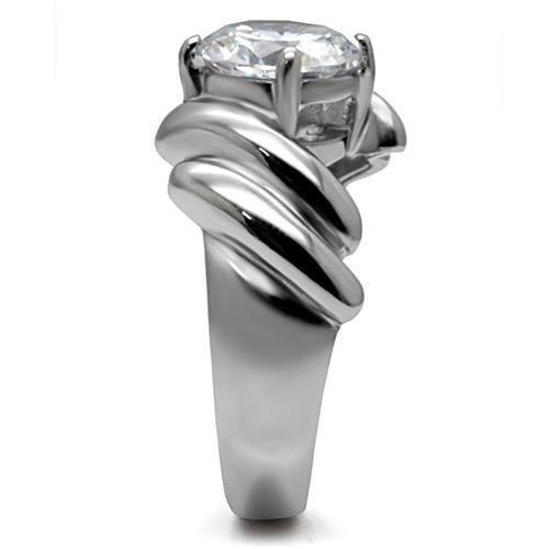 Stainless Steel High Polished Ring with AAA Grade